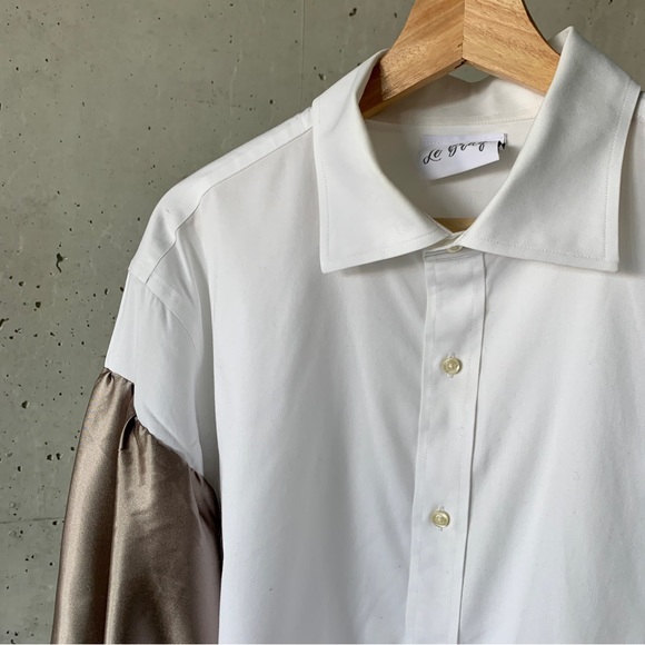 Shirt with balloon sleeves - copper - Picture 3 of 8